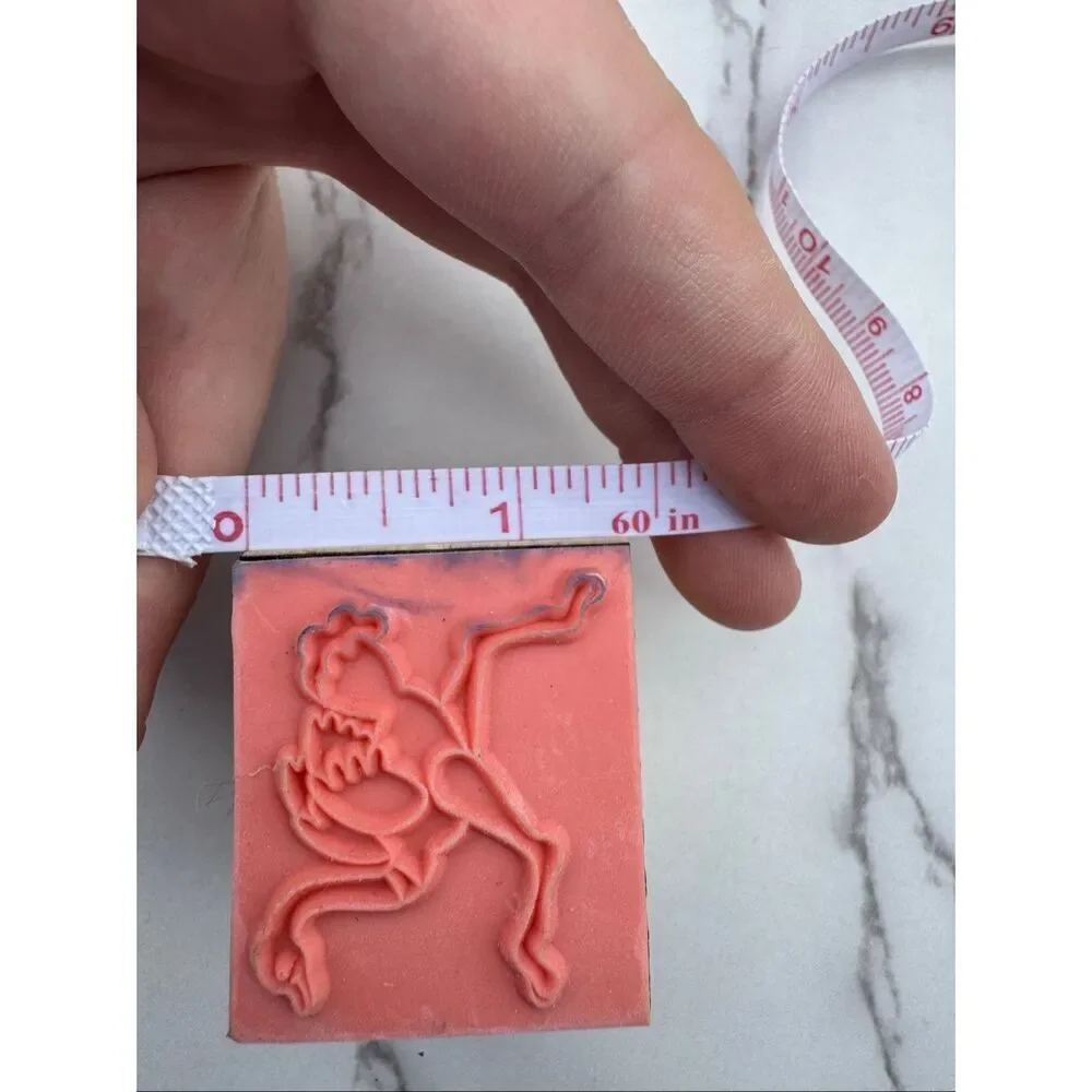 Cartoon Ostrich Rubber Stamp